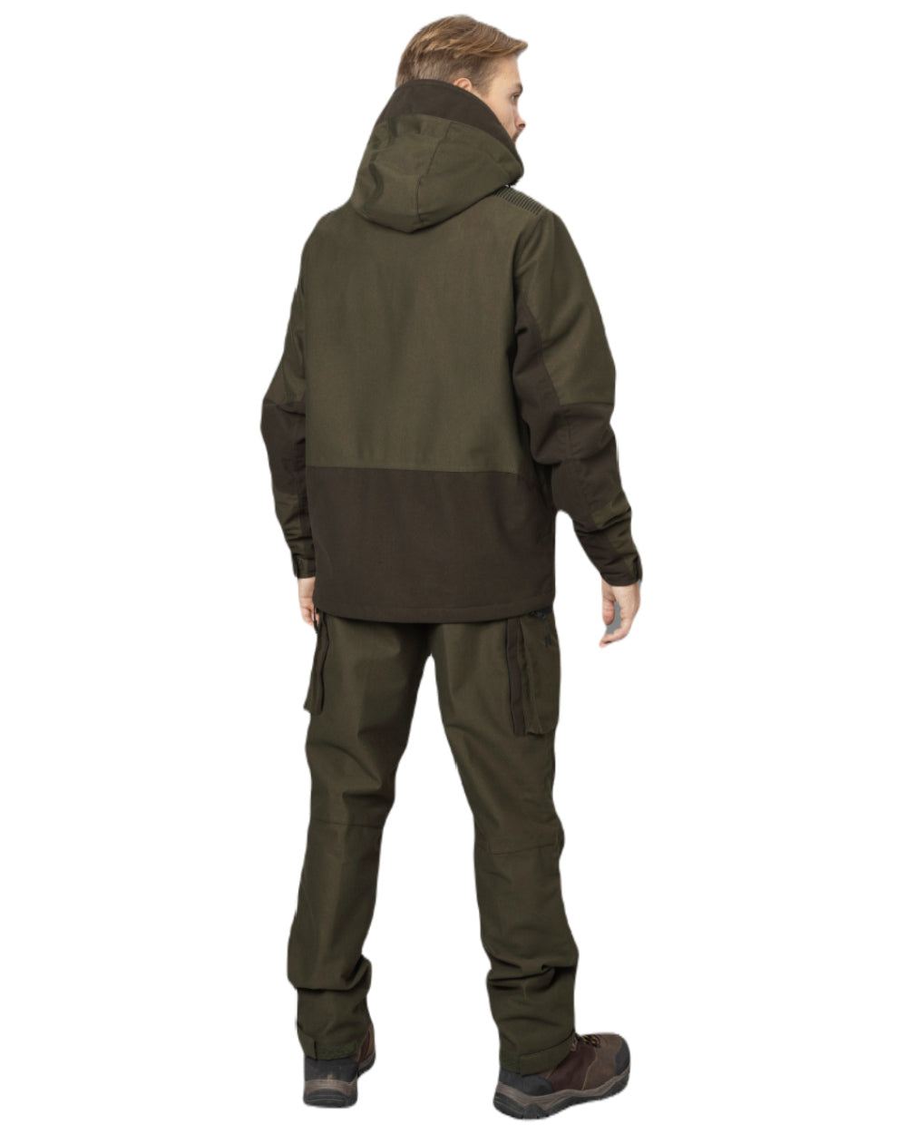 Pine Green Coloured Seeland Chaser Jacket on white background 