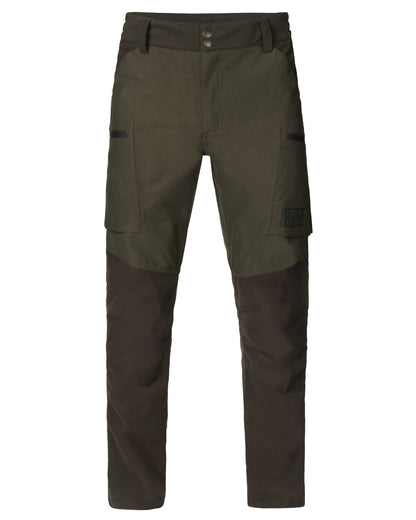 Pine Green Coloured Seeland Chaser Trousers on white background 