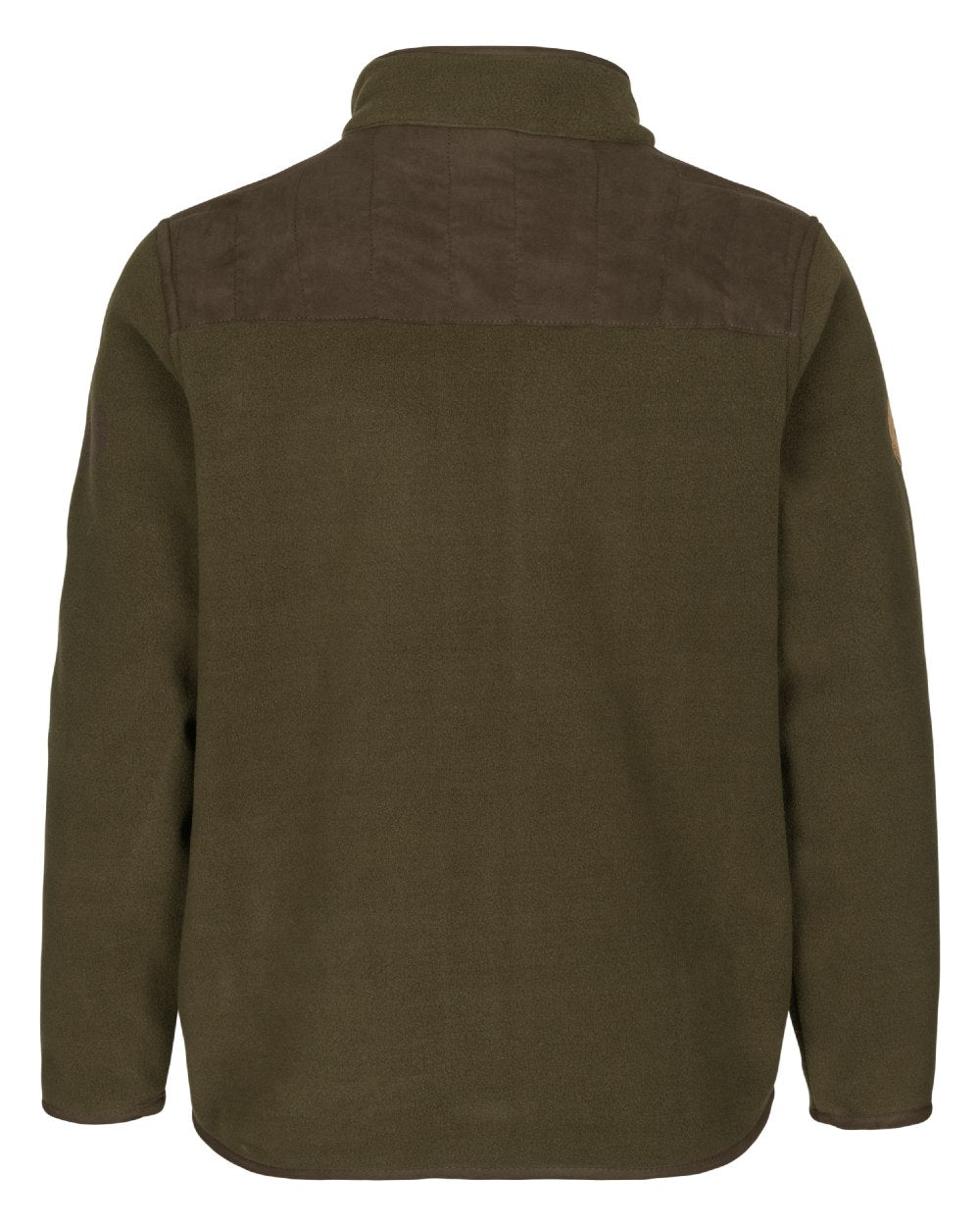 Pine Green Coloured Seeland Childrens Bolt Fleece Jacket on white background 