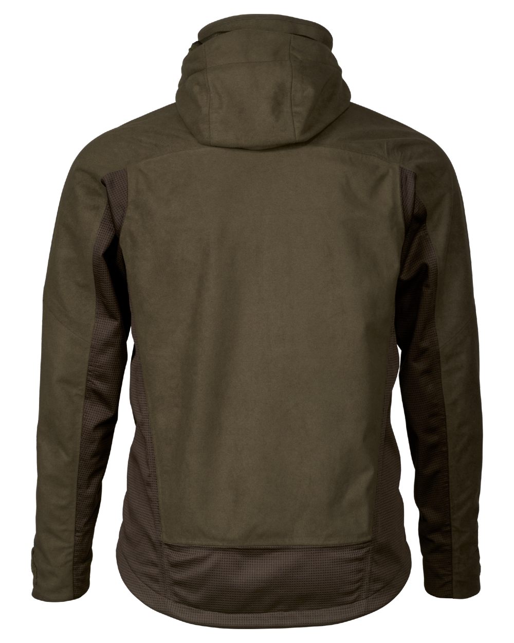 Pine Green Coloured Seeland Climate Hybrid Jacket on white background 