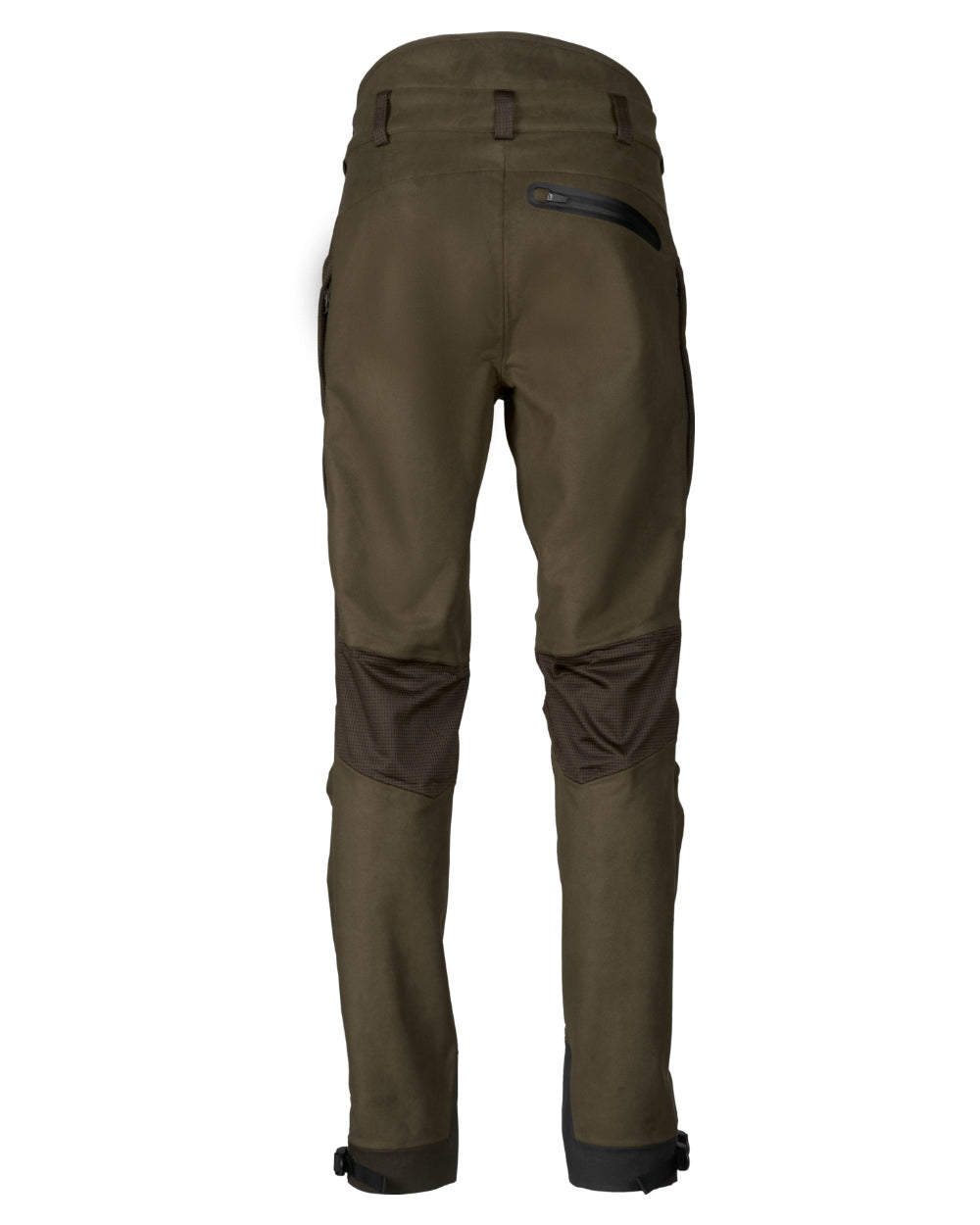 Pine Green Coloured Seeland Climate Hybrid Waterproof Trousers on white background 