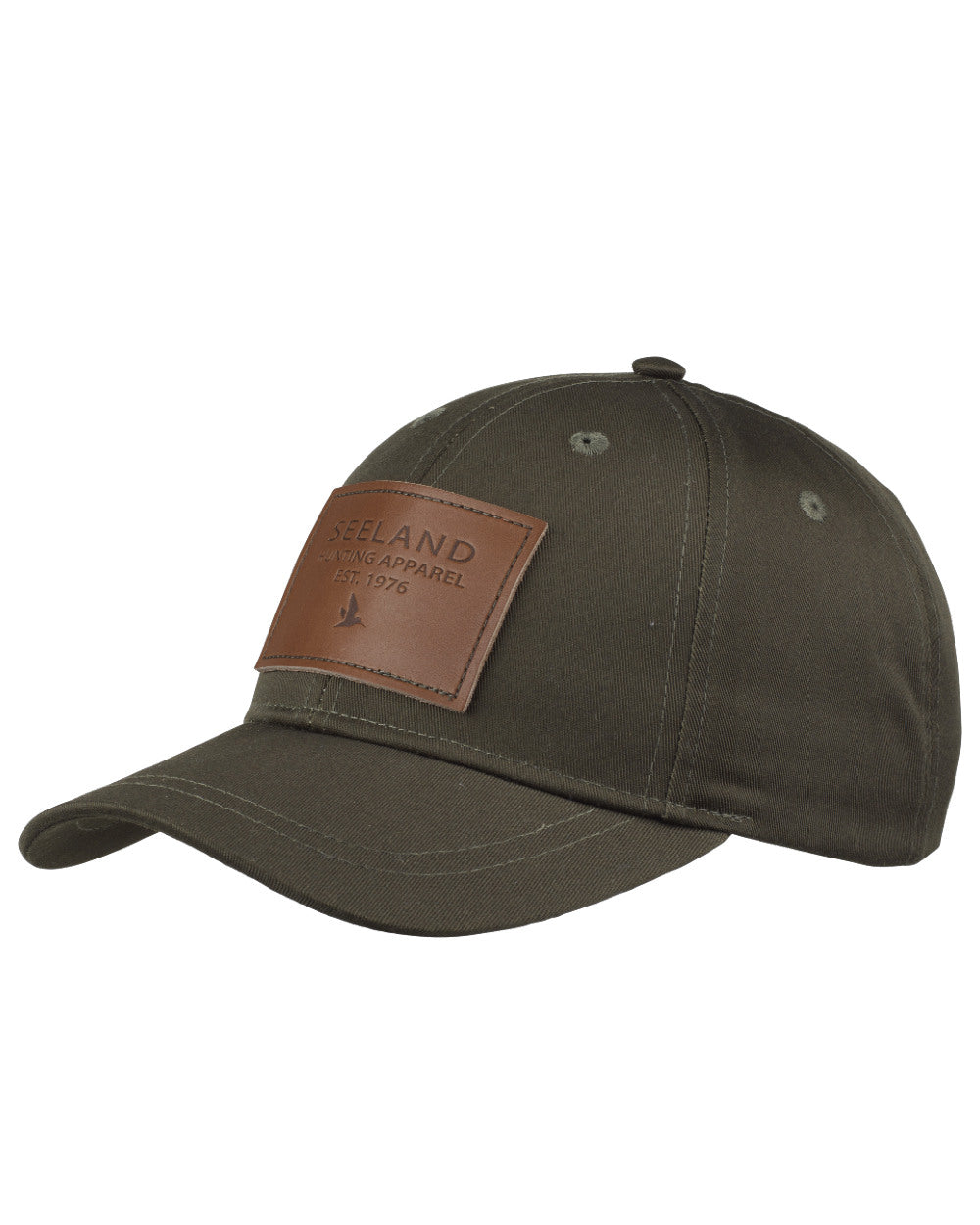 Pine Green Coloured Seeland Colt Cap on white background 