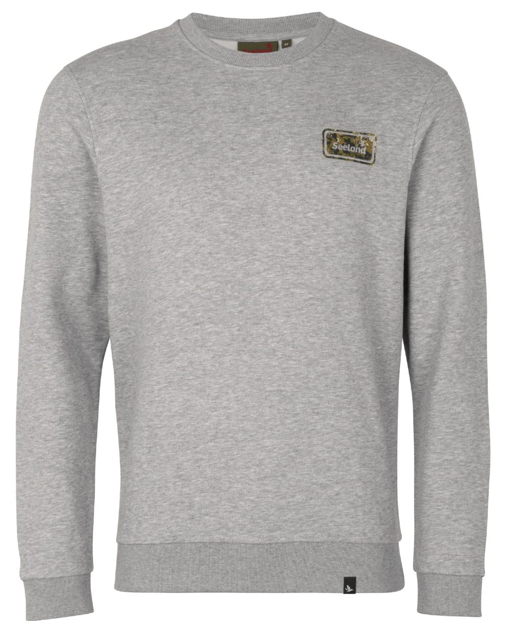 Dark Grey Melange Coloured Seeland Cryo Sweatshirt on white background 
