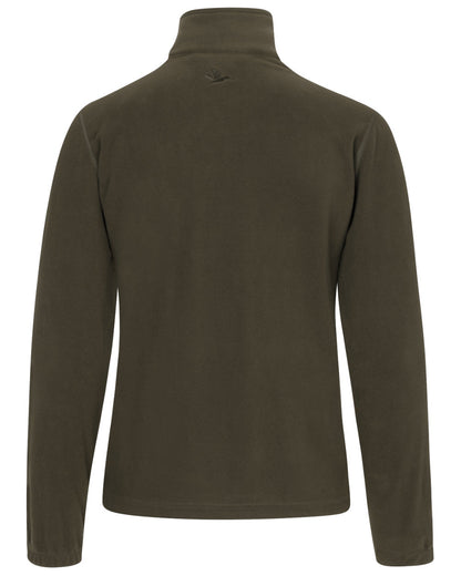Pine Green Coloured Seeland Dew Fleece Jacket on white background 