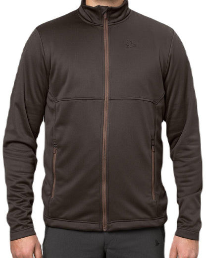 Dark Brown Coloured Seeland Elliot Fleece on white background 
