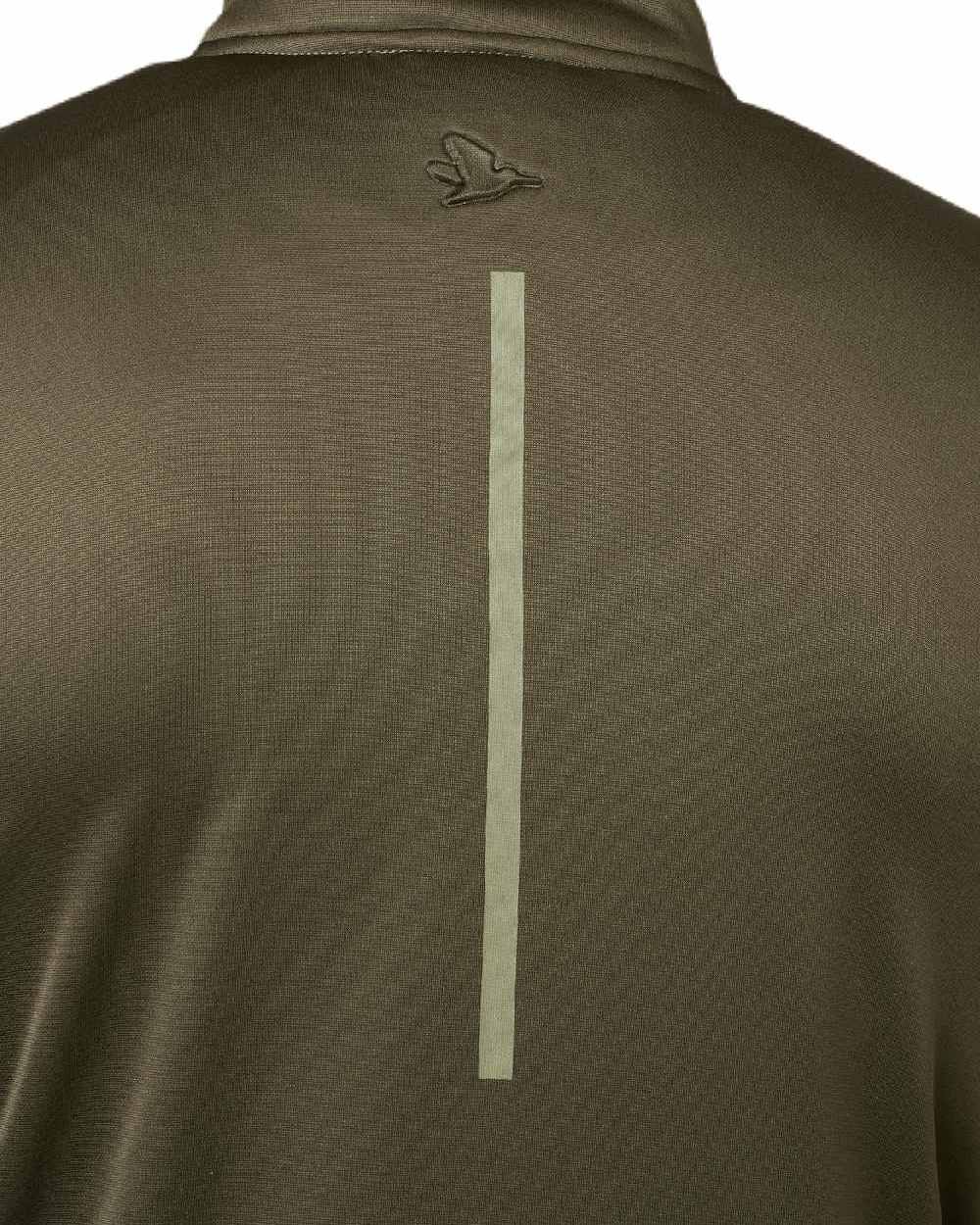 Pine Green Coloured Seeland Elliot Fleece on white background 