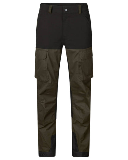 Grizzly Brown Meteorite Coloured Seeland Elm Trousers on white background 