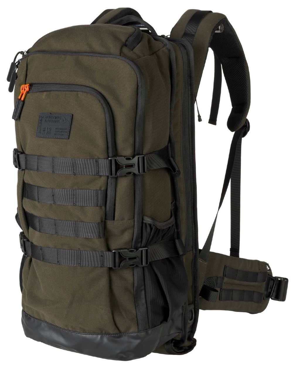 Pine Green coloured Seeland Enduro Backpack on white background 