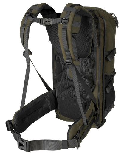 Pine Green coloured Seeland Enduro Backpack on white background 