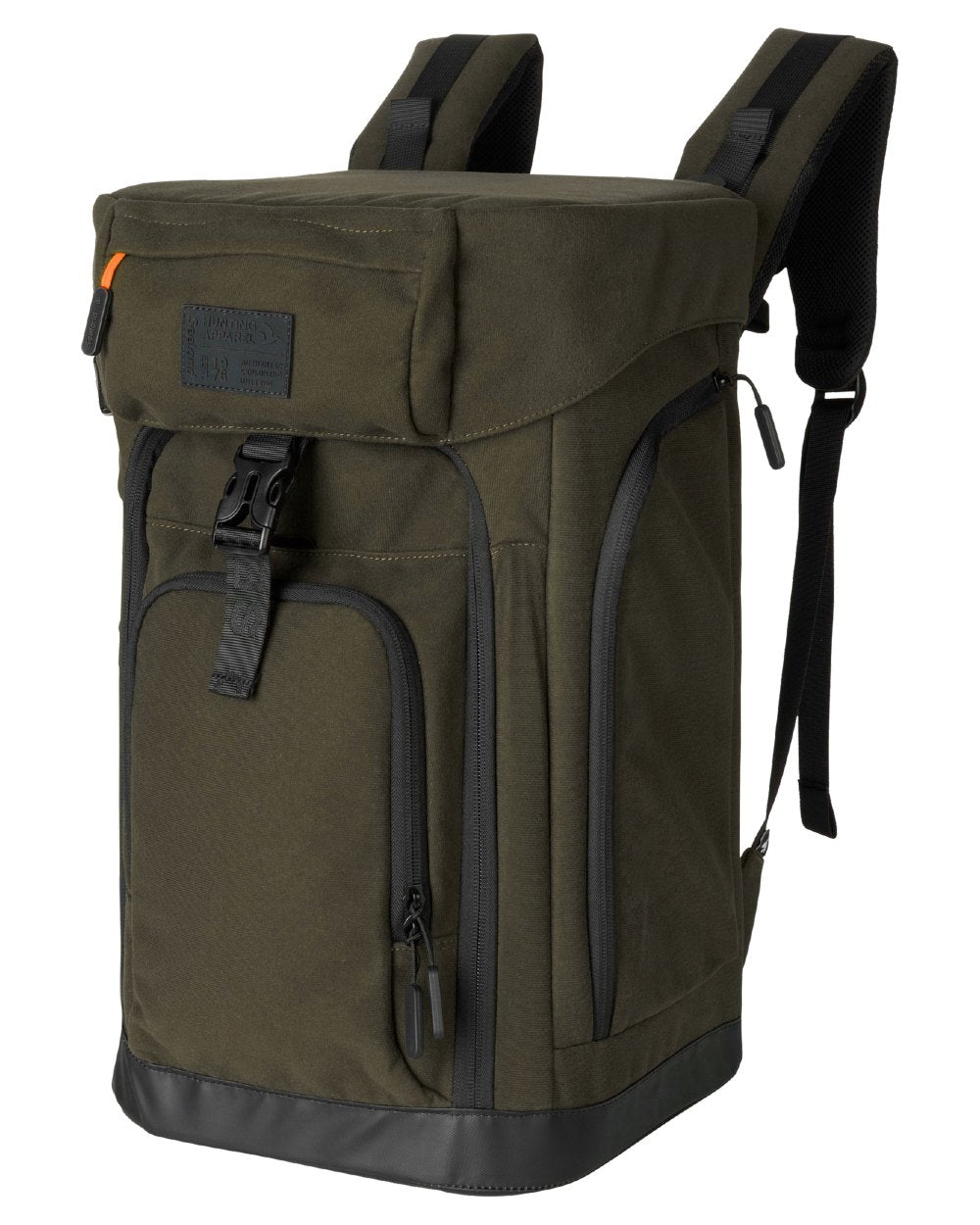 Pine Green coloured Seeland Enduro Chair Backpack on white background 