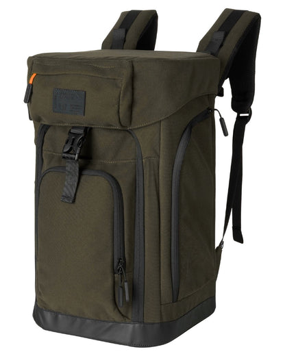 Pine Green coloured Seeland Enduro Chair Backpack on white background 