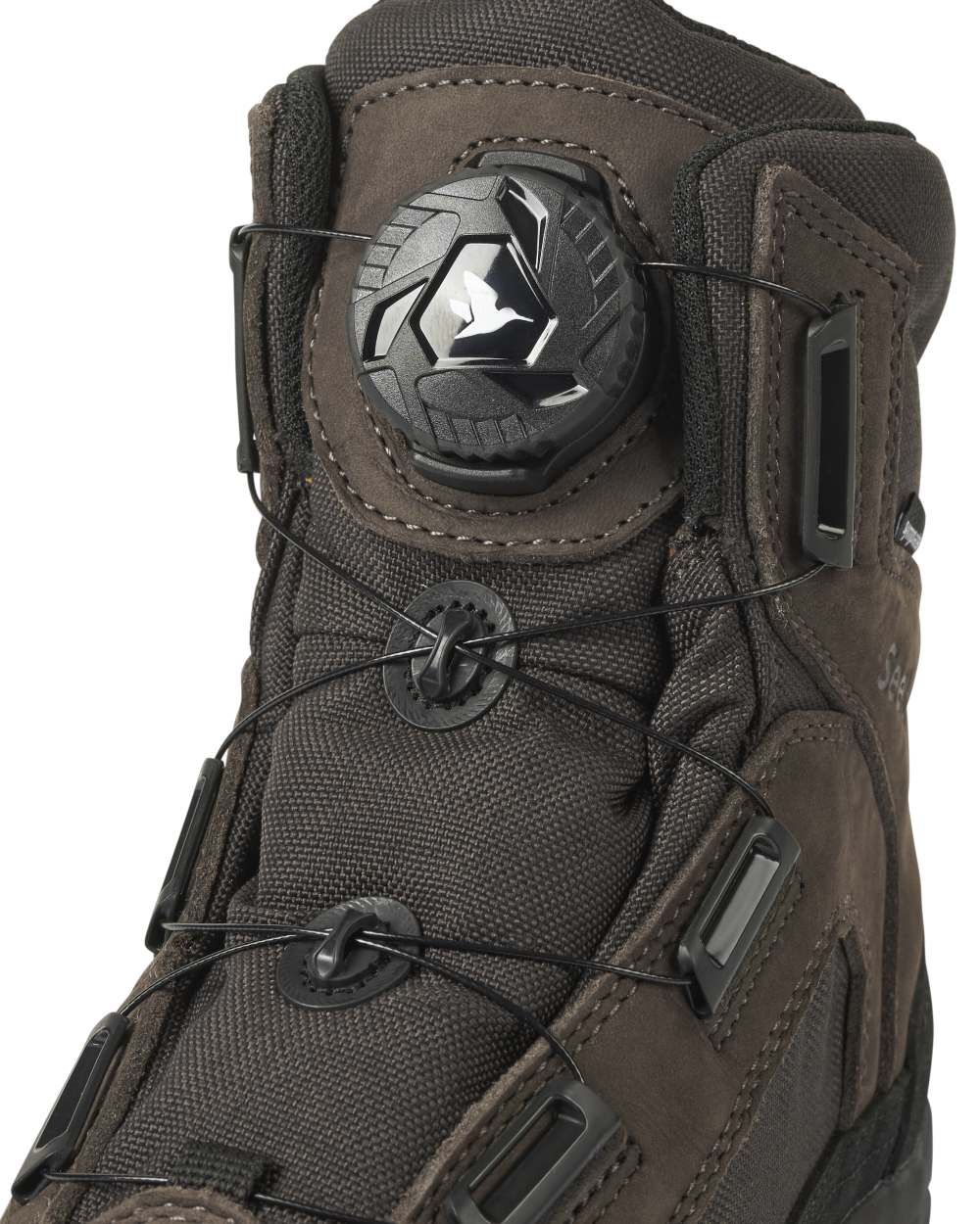 Dark Brown coloured Seeland Enduro Dial Aya Boots on white background 