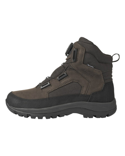 Dark Brown coloured Seeland Enduro Dial Mid Boots on white background 