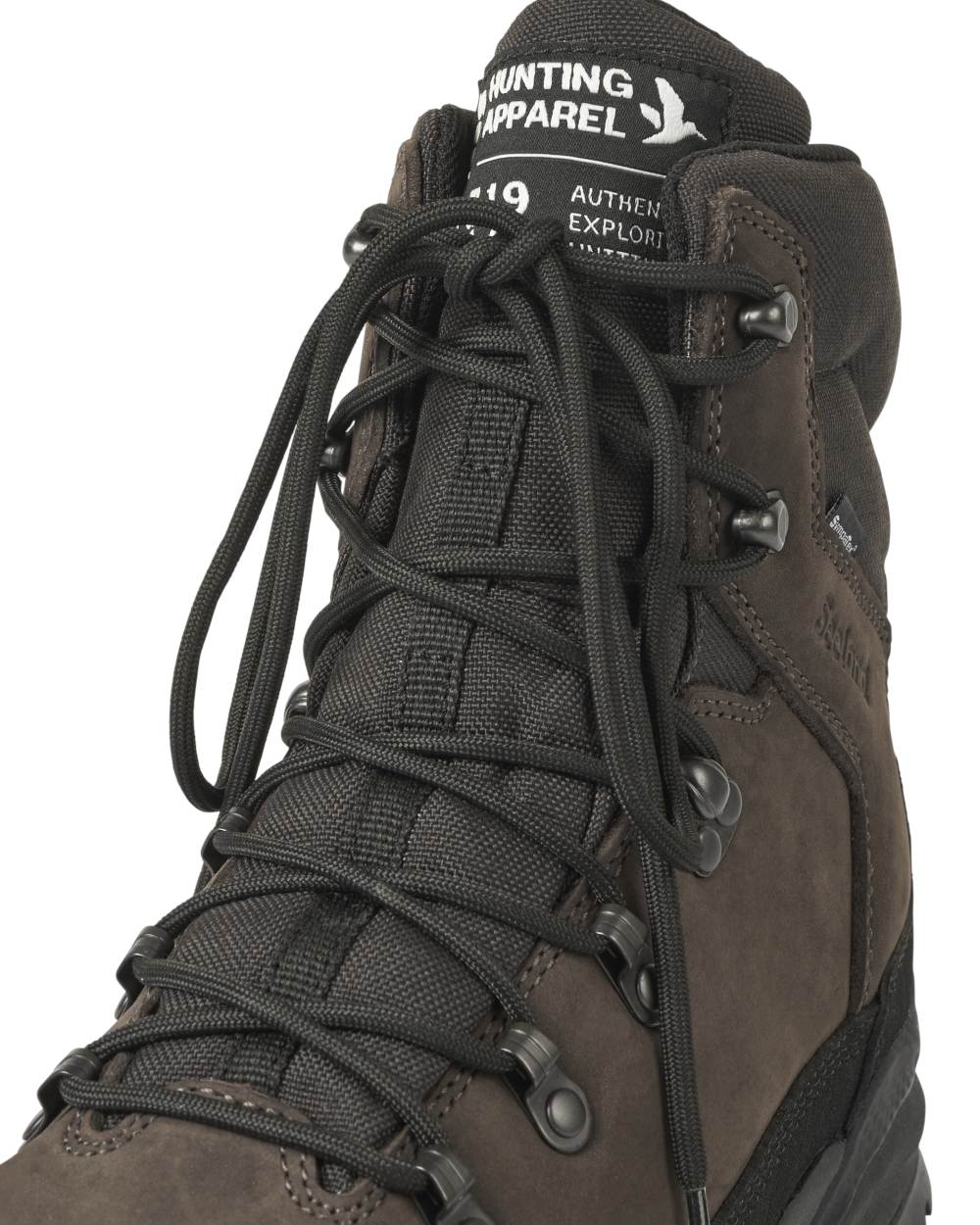 Dark Brown coloured Seeland Enduro Explore Mid Boots on white background 