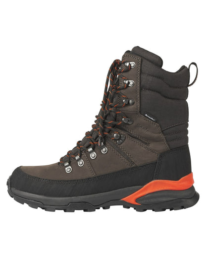 Dark Brown coloured Seeland Enduro Tracker High Boots on white background 