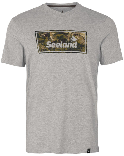 Dark Grey Melange Coloured Seeland Falcon T-Shirt on white background 