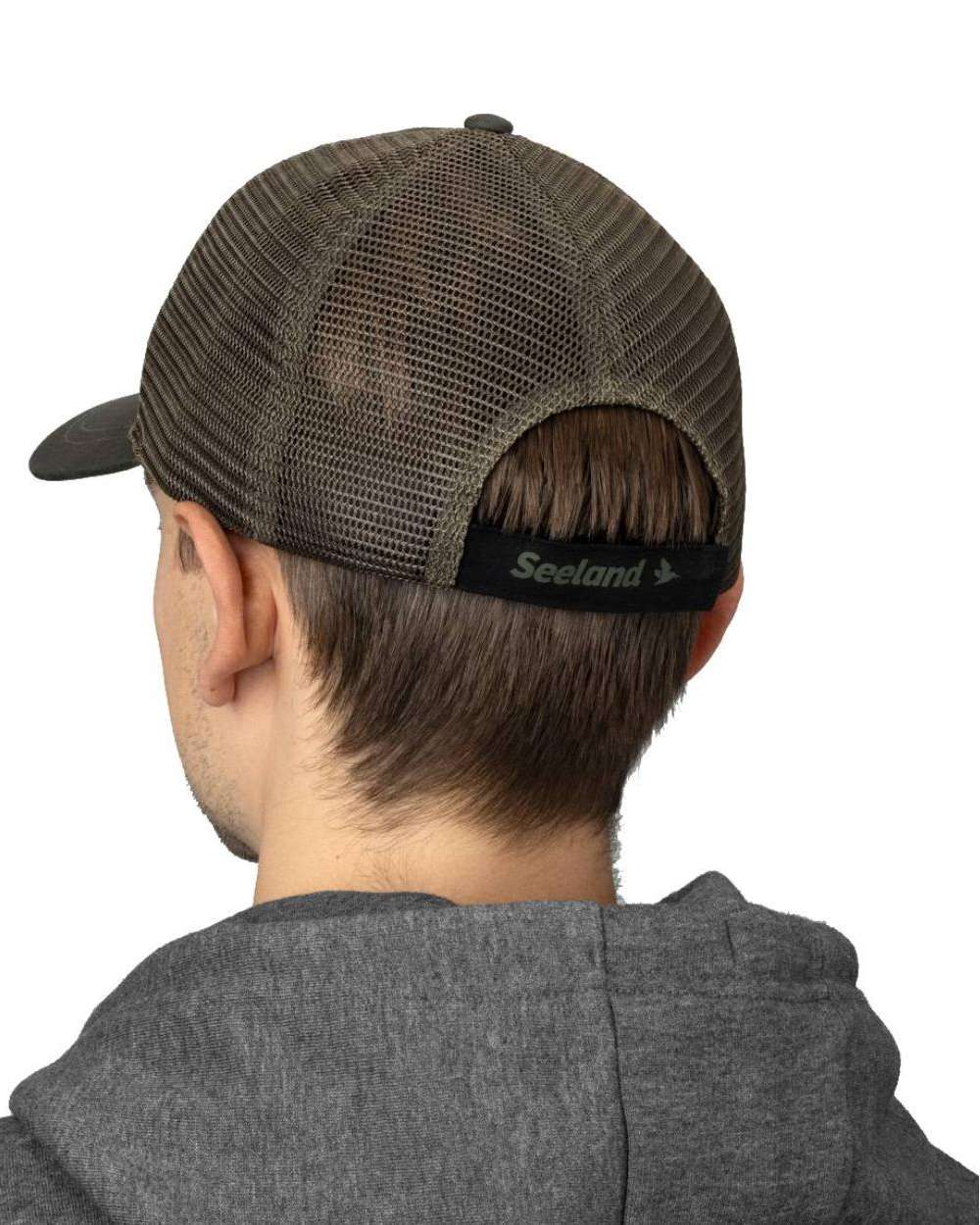 Grape Leaf Coloured Seeland Granite Trucker Cap on white background 