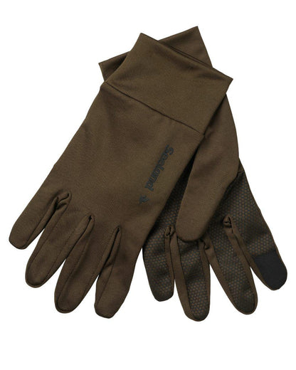 Pine Green Coloured Seeland Grip Gloves on white background 