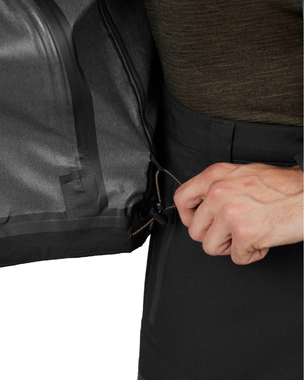 Black Coloured Seeland Hawker Light Explore Jacket on white background 