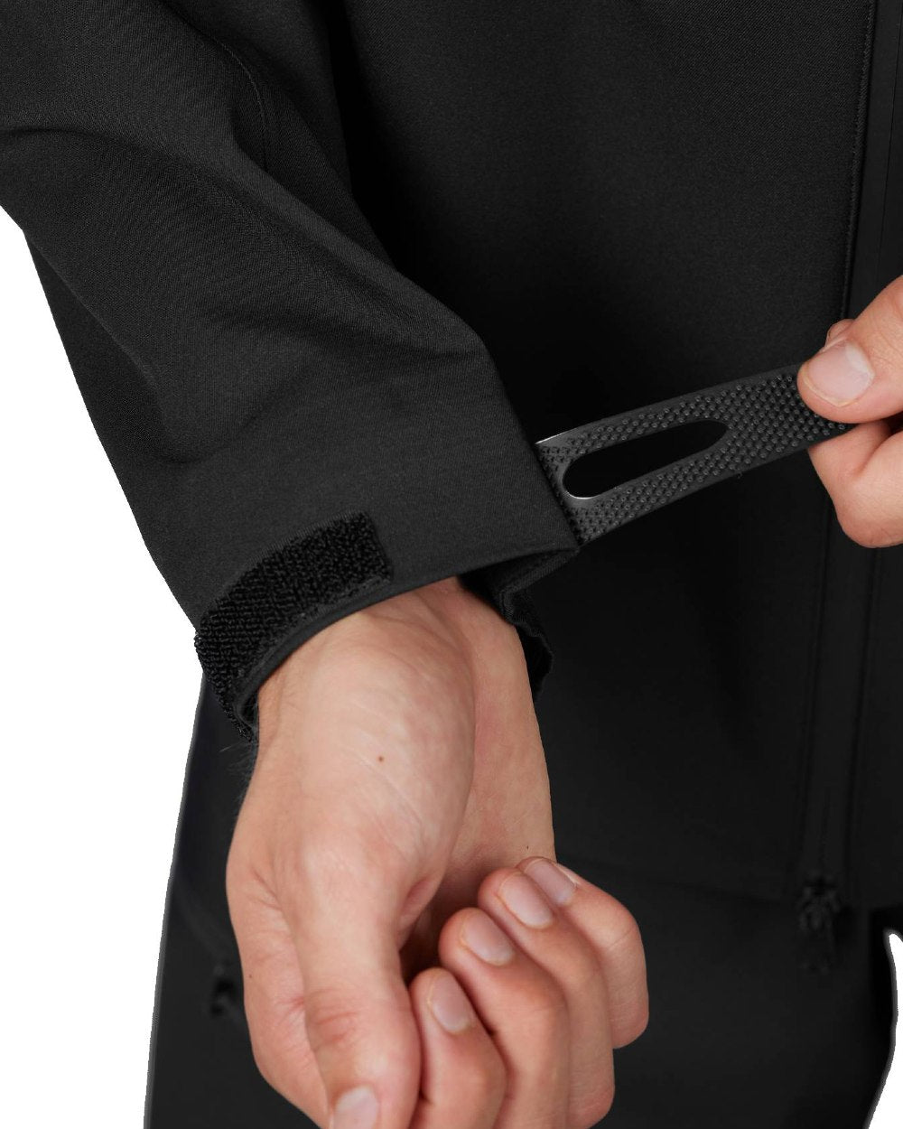 Black Coloured Seeland Hawker Light Explore Jacket on white background 