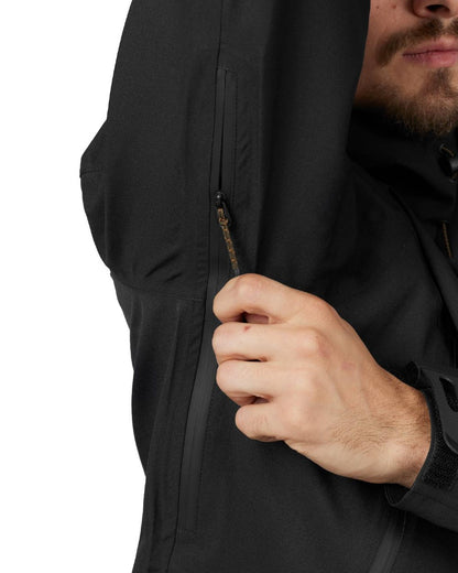 Black Coloured Seeland Hawker Light Explore Jacket on white background 