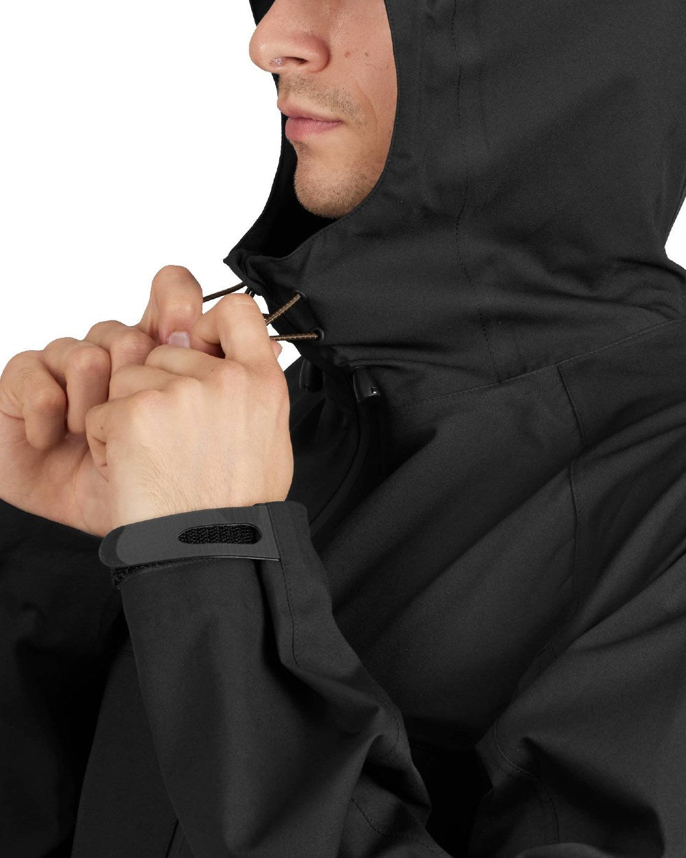 Black Coloured Seeland Hawker Light Explore Jacket on white background 