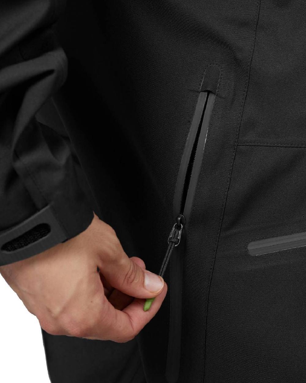 Black Coloured Seeland Hawker Light Explore Trousers on white background 