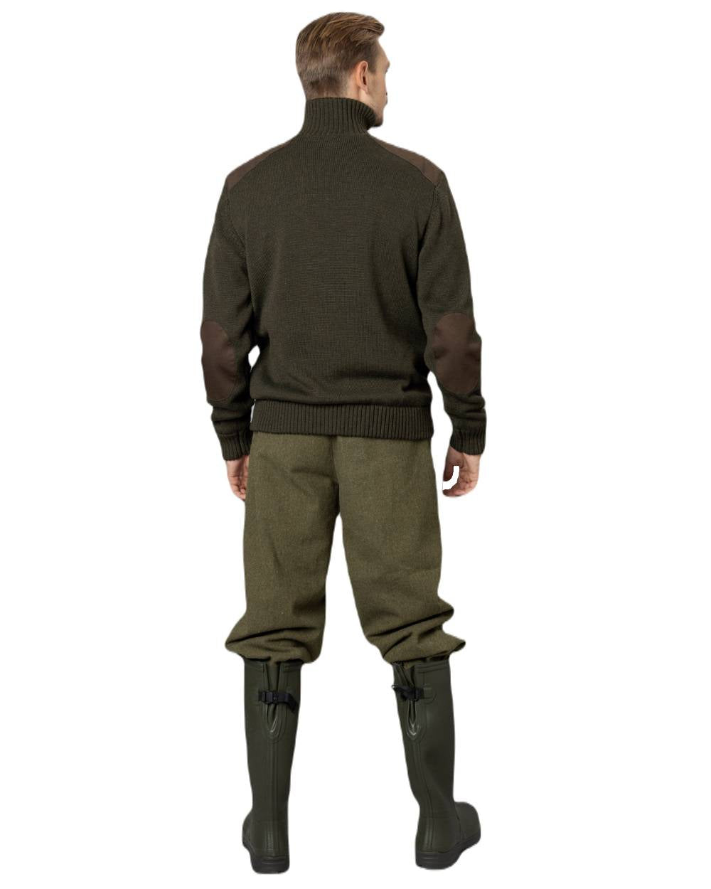 Grizzly Brown Coloured Seeland Haze Windbreaker Knit On A White Background 