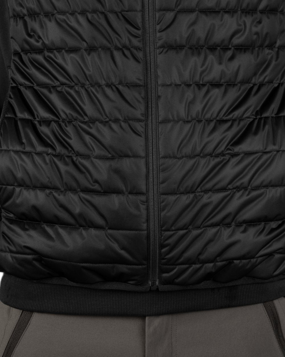 Black Coloured Seeland Heat Quilted Waistcoat on White background 