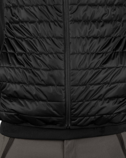 Black Coloured Seeland Heat Quilted Waistcoat on White background 