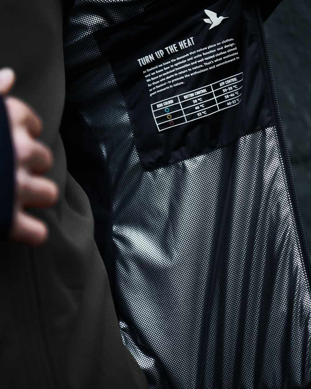 Black Coloured Seeland Heat Quilted Waistcoat on White background 