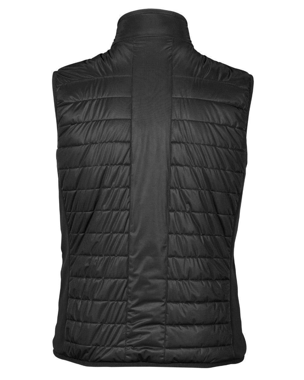 Black Coloured Seeland Heat Quilted Waistcoat on White background 