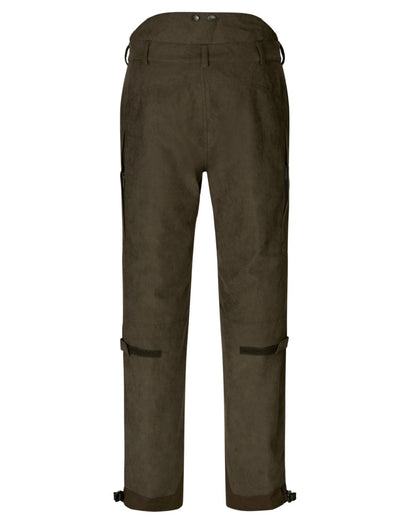Grizzly Brown Coloured Seeland Helt II Waterproof Trousers on white background 