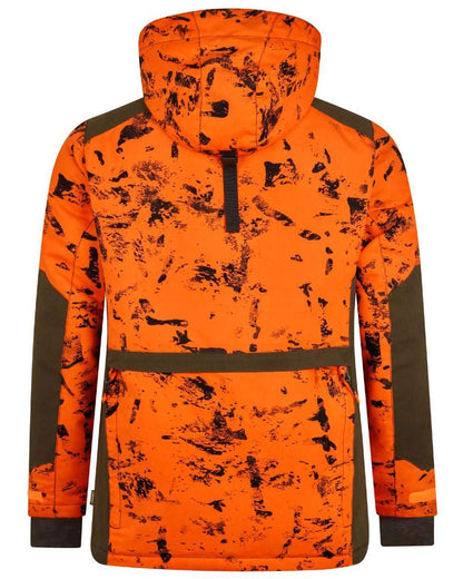InVis Orange Blaze Coloured Seeland Helt Shield Jacket on white background 