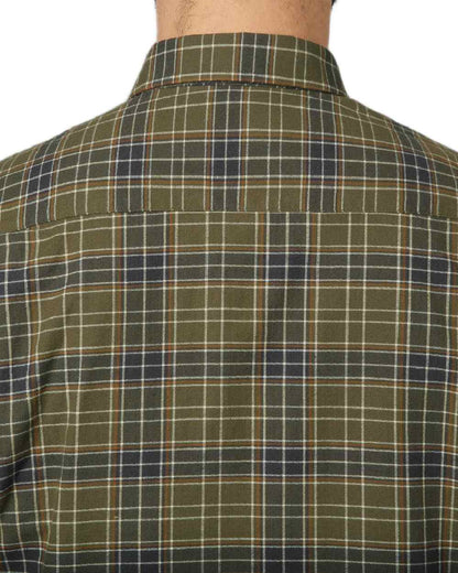 Burnt Olive Coloured Seeland Highseat Shirt on white background 