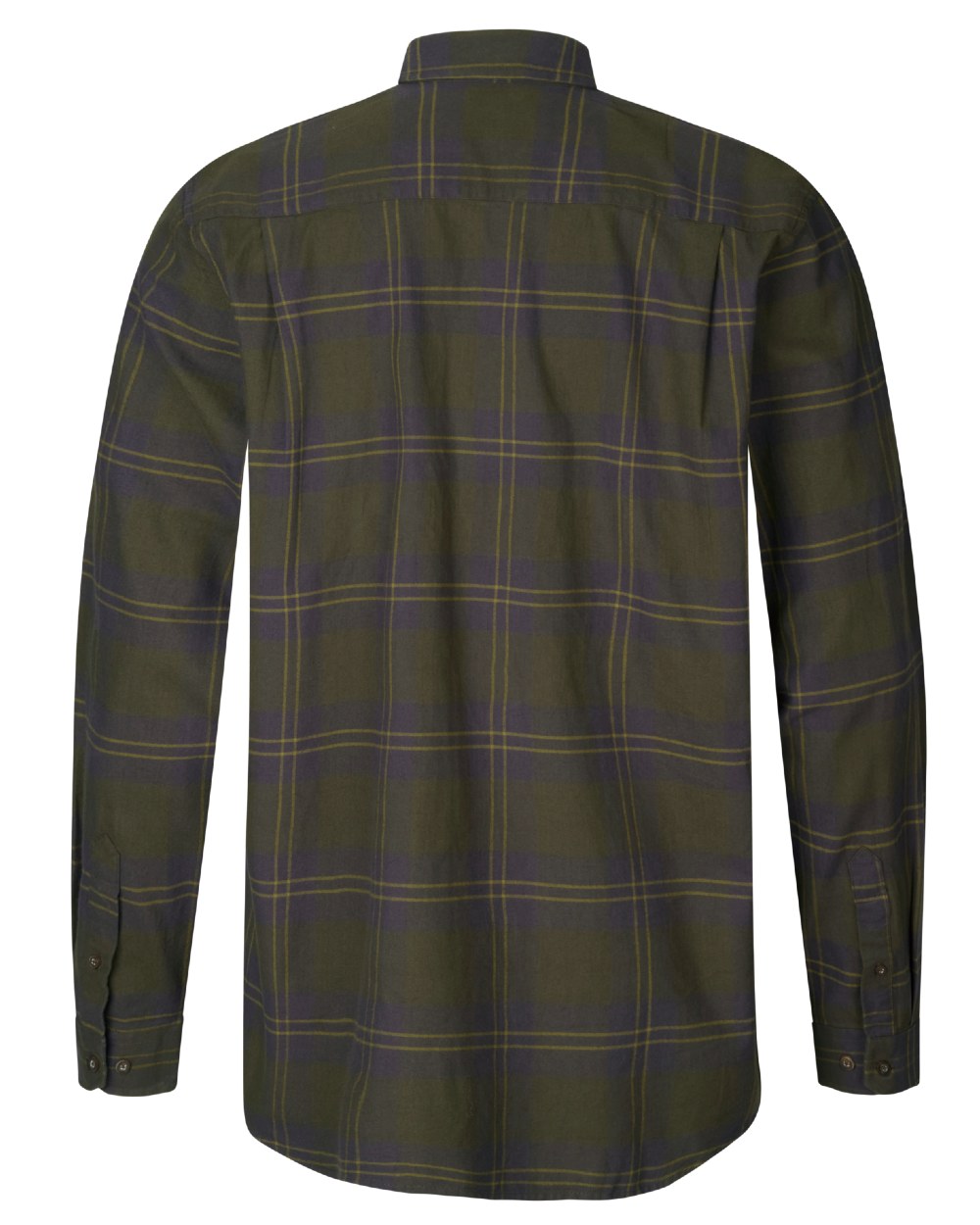 Dark Olive Coloured Seeland Highseat Shirt on white background 