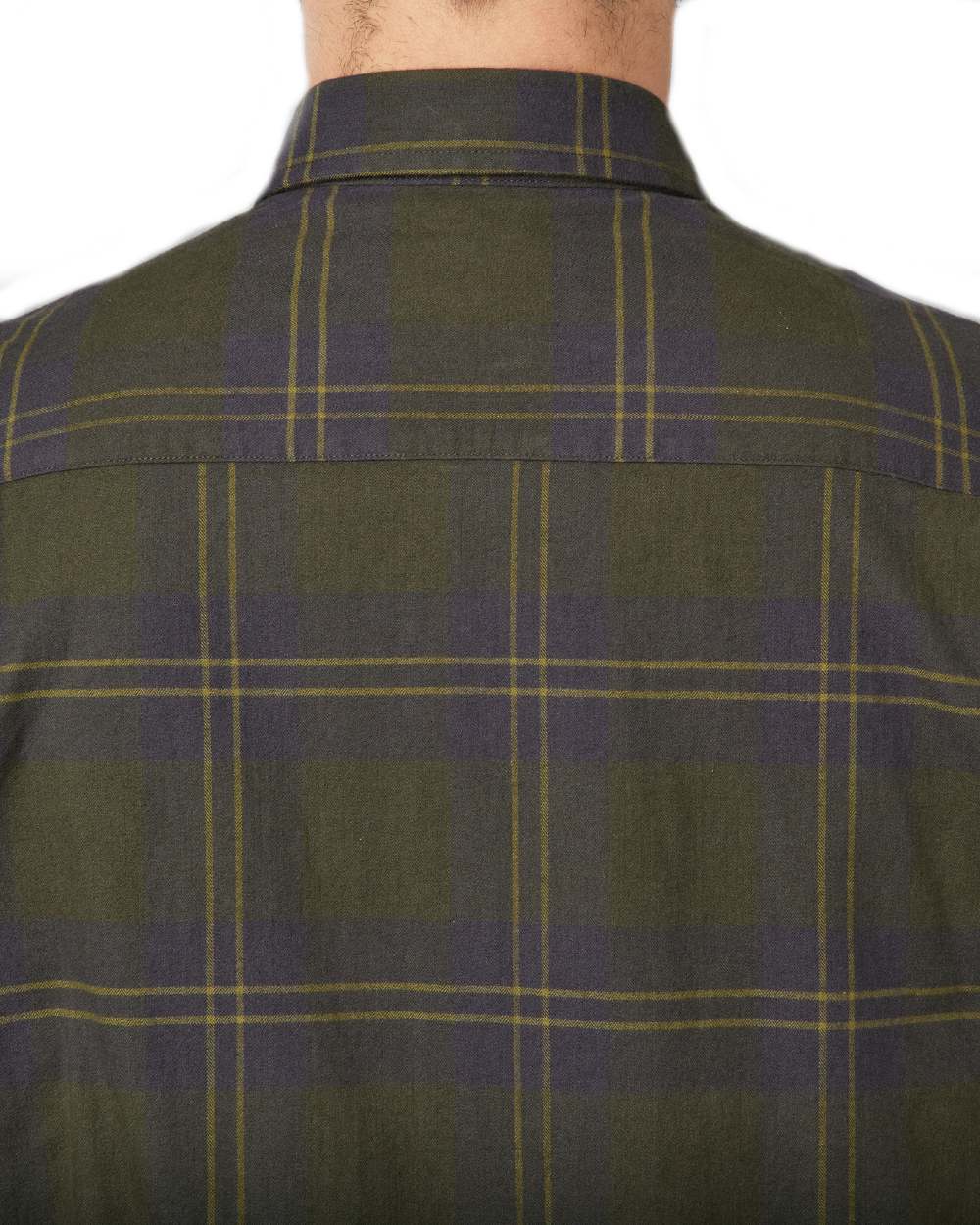 Dark Olive Coloured Seeland Highseat Shirt on white background 