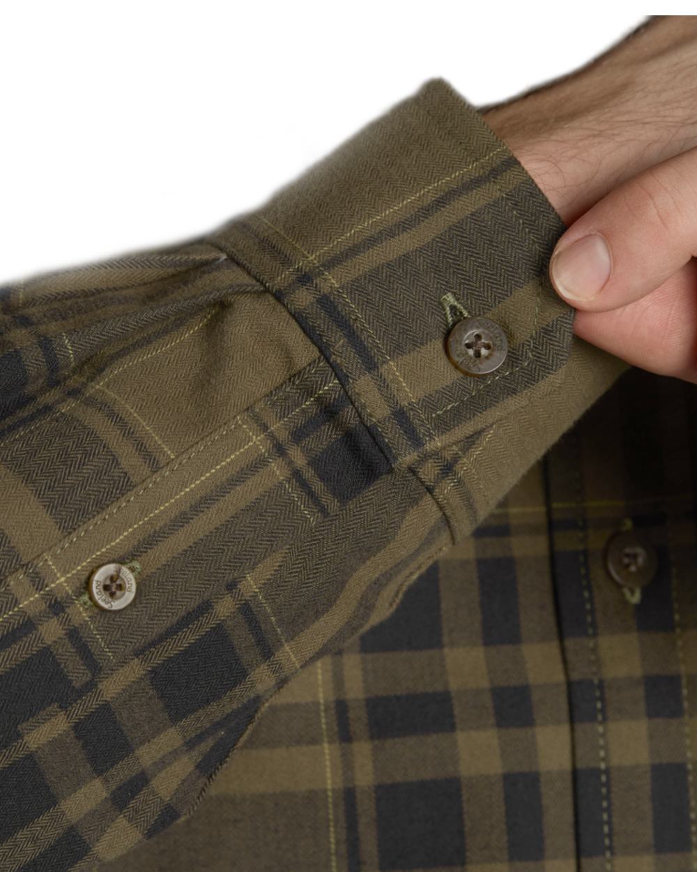 Hunter Green Coloured Seeland Highseat Shirt on white background 