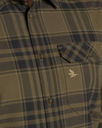 Hunter Green Coloured Seeland Highseat Shirt on white background 