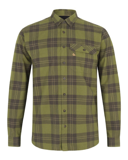 Light Olive Coloured Seeland Highseat Shirt on white background 