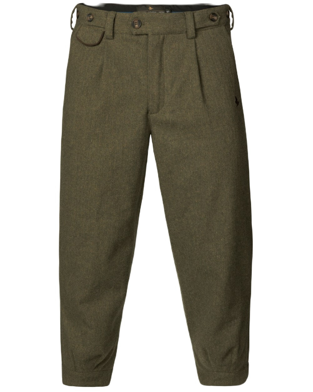 Moss Green Coloured Seeland Hillside Breeks on white background 