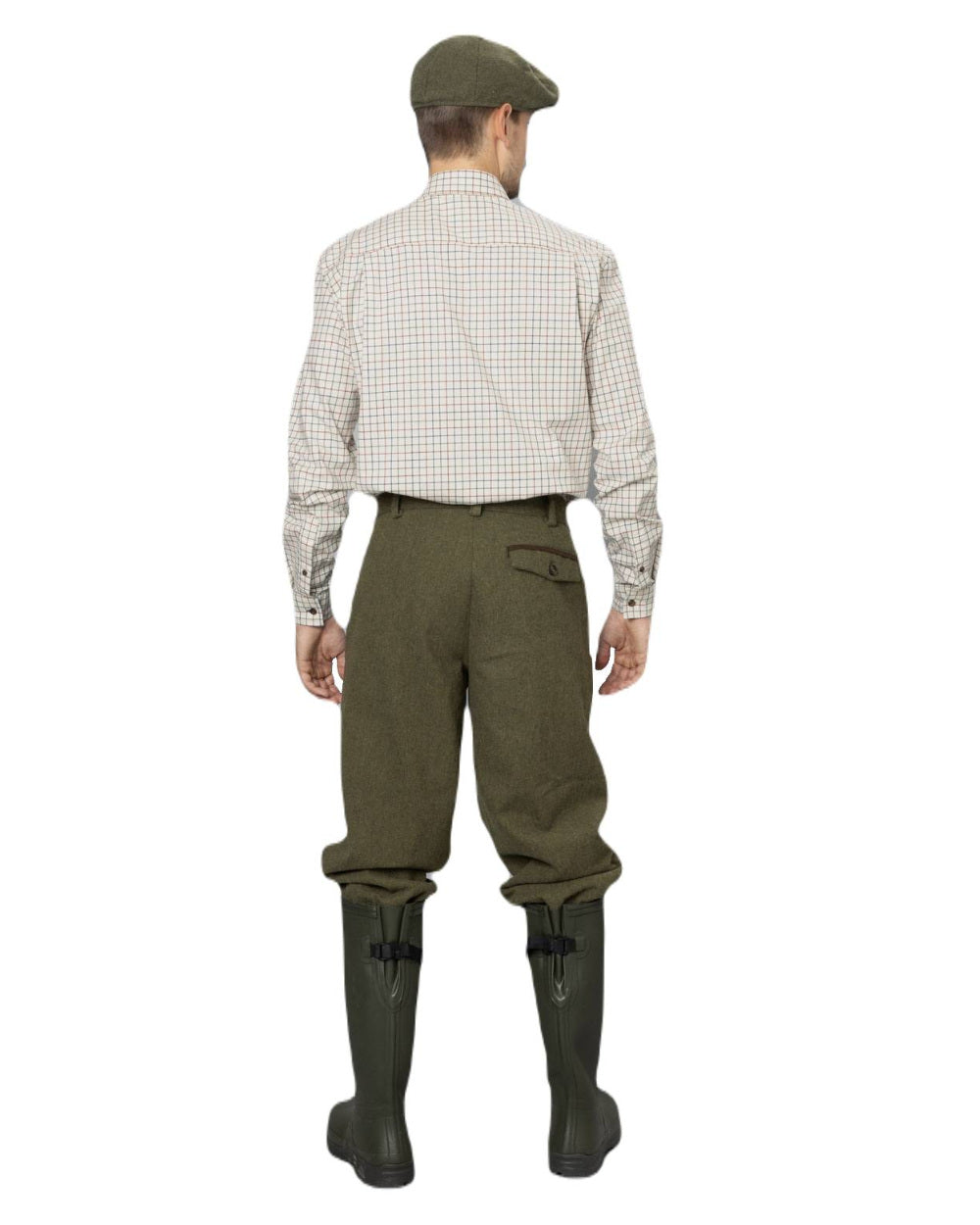 Moss Green Coloured Seeland Hillside Breeks on white background 