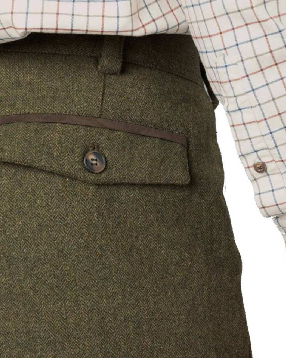 Moss Green Coloured Seeland Hillside Breeks on white background 