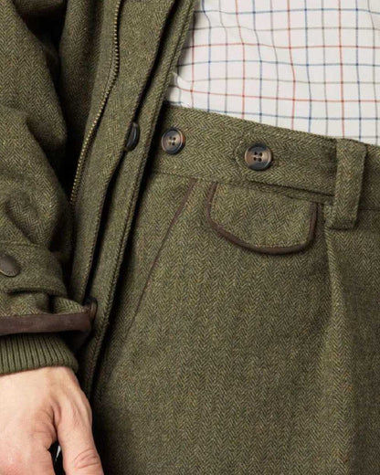 Moss Green Coloured Seeland Hillside Breeks on white background 