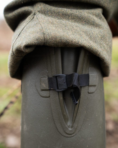 Pine Green Coloured Seeland Hillside Classic Boots on outdoor background 