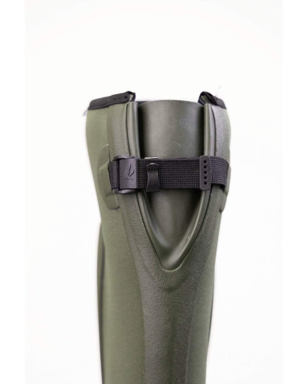 Pine Green Coloured Seeland Hillside Flex Wellingtons on white background 