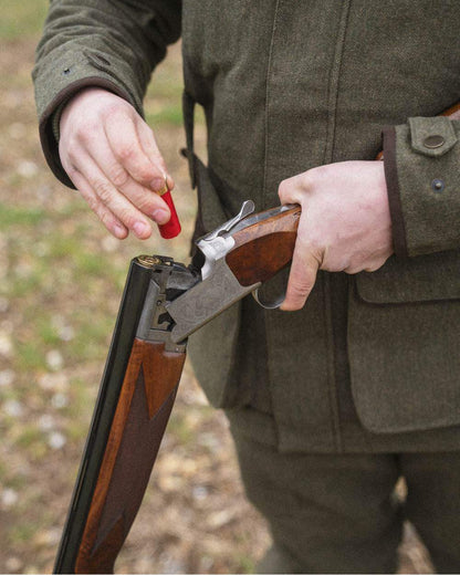 Moss Green Coloured Seeland Hillside Jacket on outdoor background 