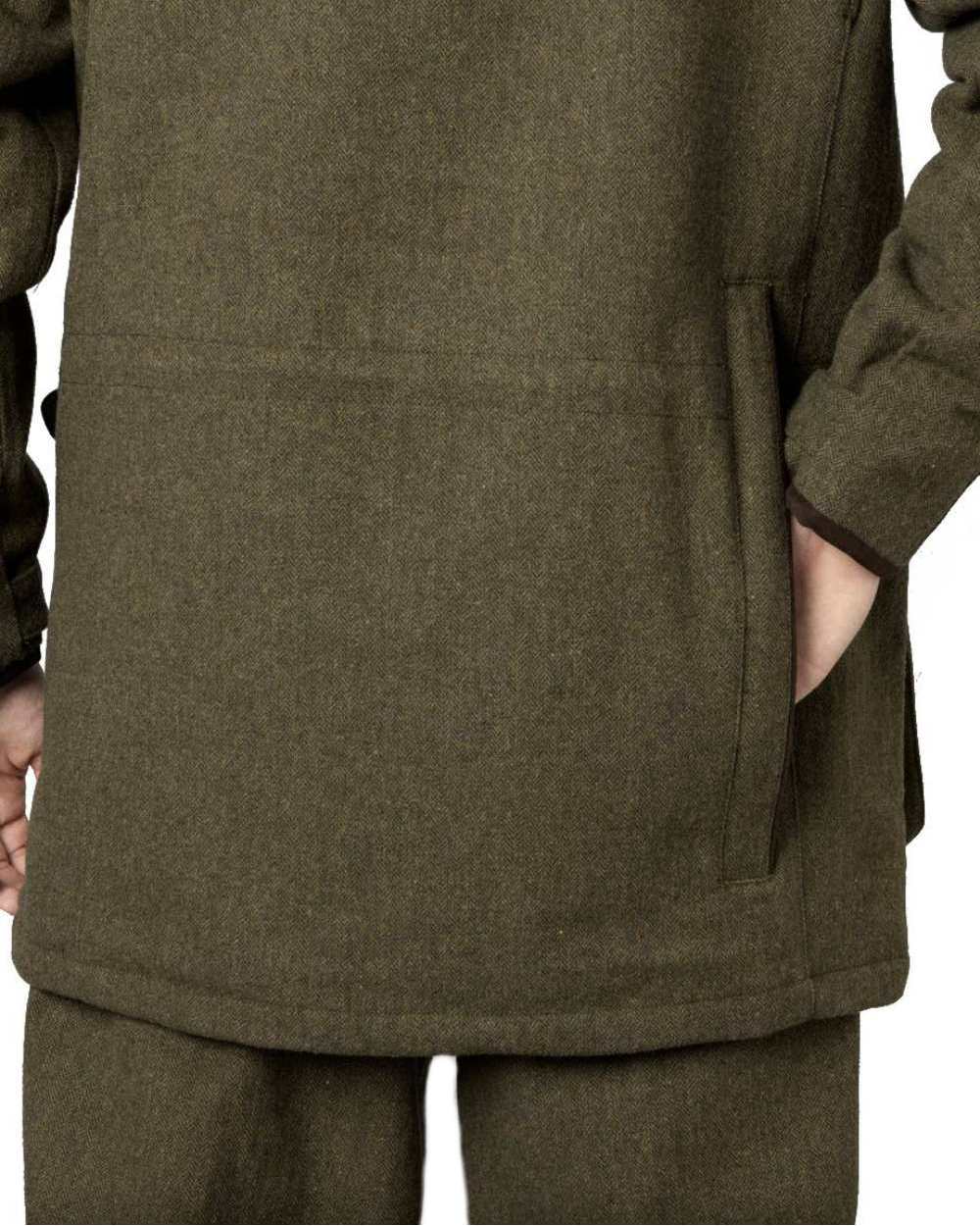 Moss Green Coloured Seeland Hillside Jacket on white background 