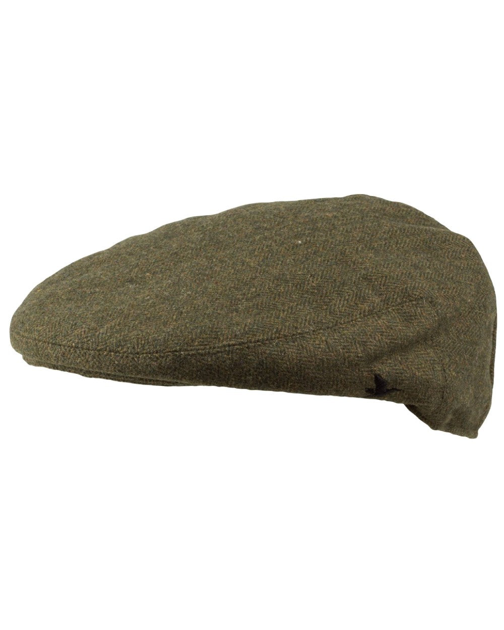 Moss Green Coloured Seeland Hillside Sixpence Cap on white background 