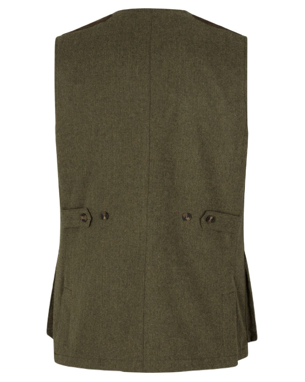 Moss Green Coloured Seeland Hillside Waistcoat on white background 